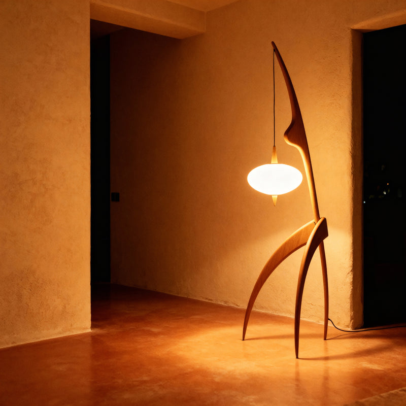 Olin Wooden Floor Lamp — detail 2