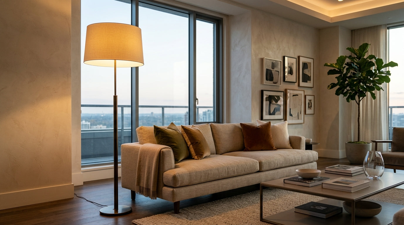 How Tall Should a Floor Lamp Be? Sofa, Chair, Bedside, and Corner Guide