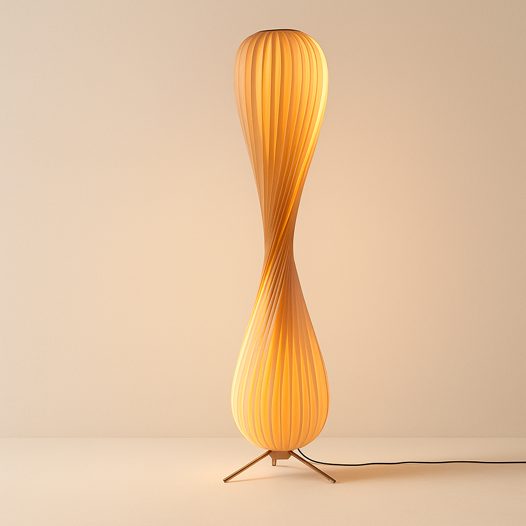 Aven wooden floor lamp