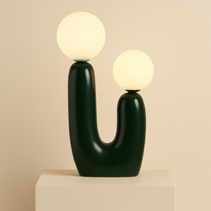Gray Table Lamp