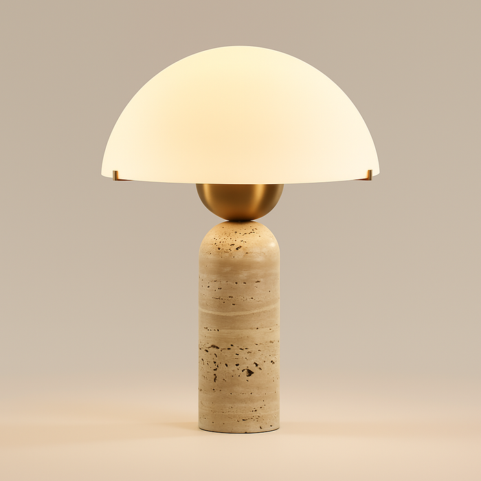 Blair Travertine Desk Lamp