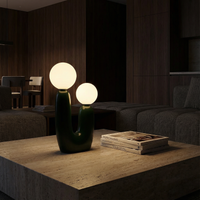Gray Table Lamp