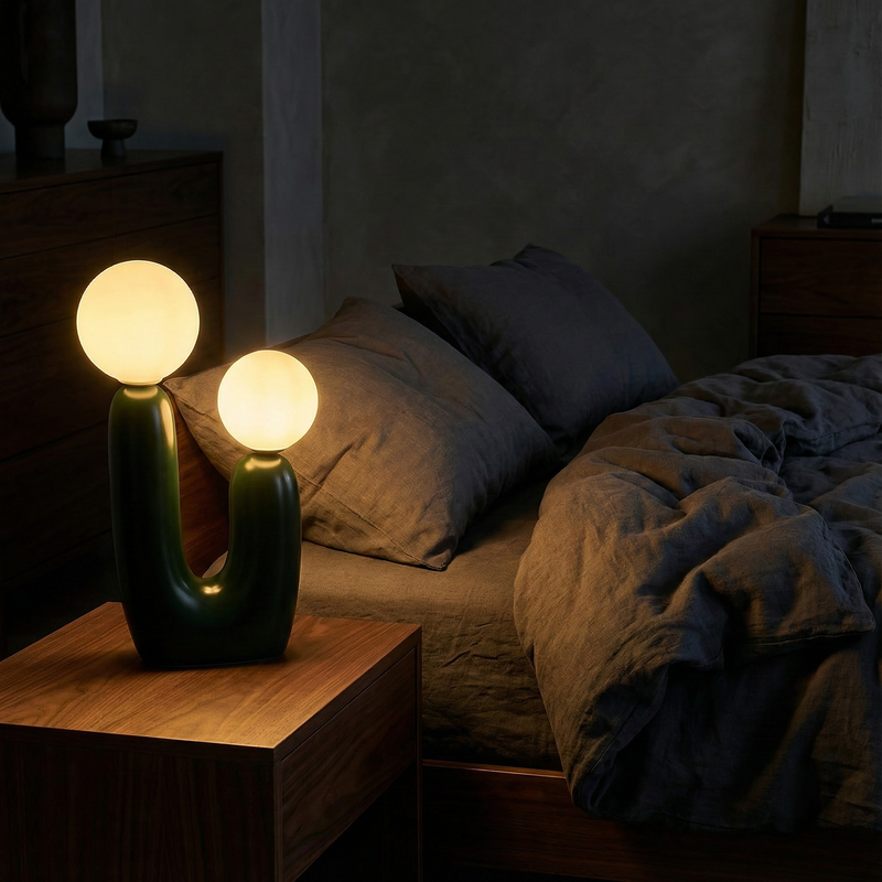 Gray Table Lamp — detail 2