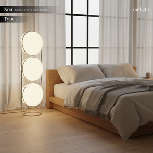 Noa Glass Globe Floor Lamp