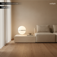 Noa Glass Globe Floor Lamp