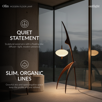 Olin Wooden Floor Lamp