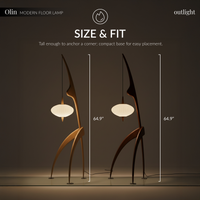 Olin Wooden Floor Lamp