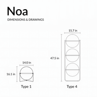 Noa Glass Globe Floor Lamp