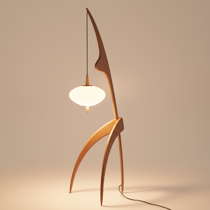 Olin Wooden Floor Lamp