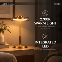 Luma — 2700K light source and switch control infographic