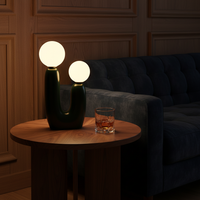 Gray Table Lamp