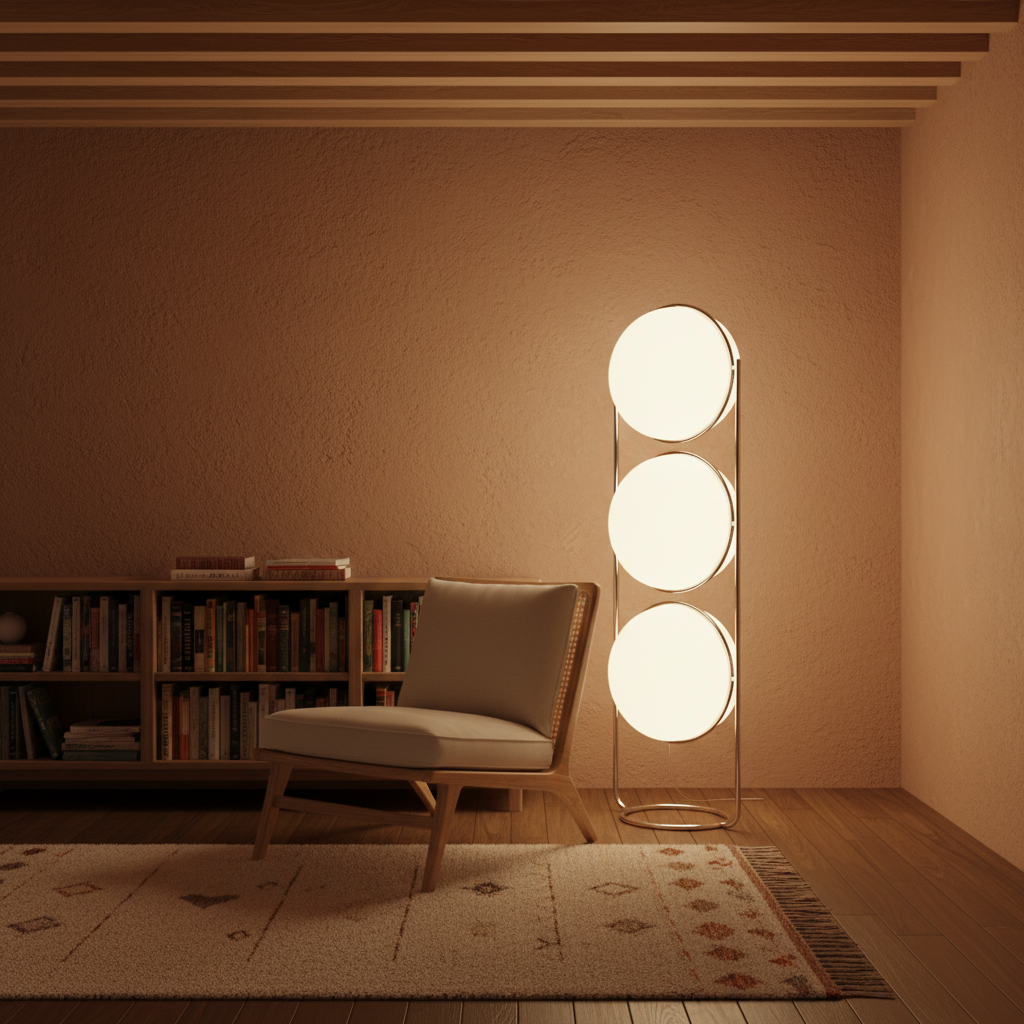 Noa Glass Globe Floor Lamp — detail 1