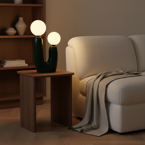 Gray Table Lamp