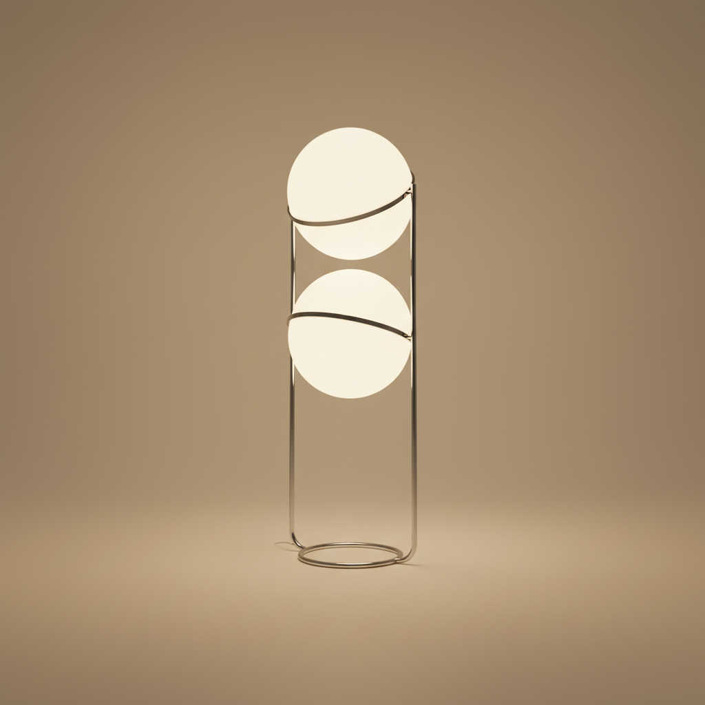 Noa Glass Globe Floor Lamp