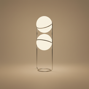 Noa Glass Globe Floor Lamp