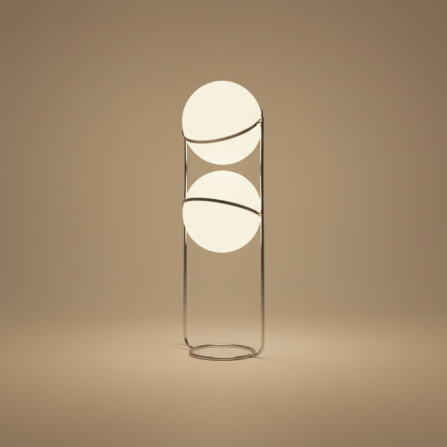 Noa Glass Globe Floor Lamp