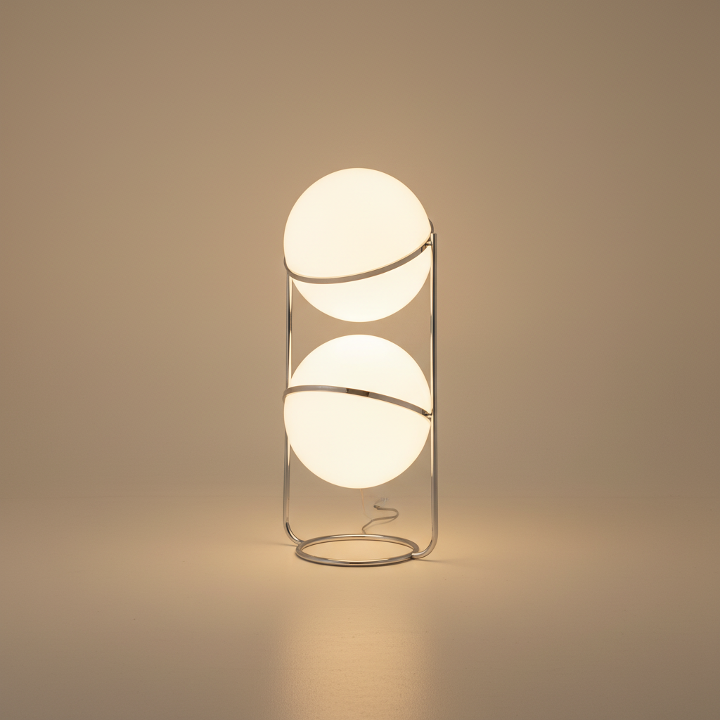 Noa Glass Globe Floor Lamp