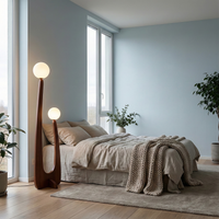 Vero Solid Wood & Glass Floor Lamp – Outlight